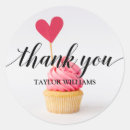 Search for cupcake thank you stickers Pink
