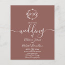 Search for foliage wedding invitations Terracotta
