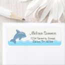 Search for dolphins return address labels Cute