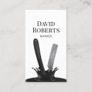 Search for straight razor business cards Barber