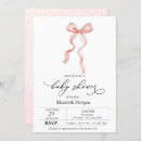 Search for ribbon baby shower invitations Hand drawn