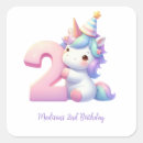 Search for girls second birthday stickers Pink