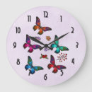 Search for pink butterfly clocks Butterflies