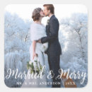 Search for merry wedding stickers First christmas