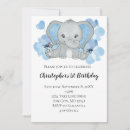 Search for elephant 2nd birthday invitations Cute
