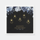 Search for black floral napkins Gold