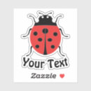 Search for red ladybug stickers Black dots