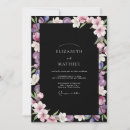 Search for lavender black wedding invitations Black and purple