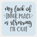 Search for inner peace stickers Anxiety