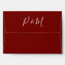 Search for burgundy wedding envelopes Modern