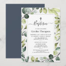 Search for spring christening invitations Leaves