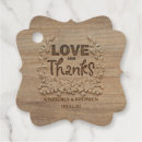 Search for rustic thank you wedding favour tags Country