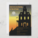 Search for haunted house invitations Black cat