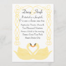 Search for love two swans invitations Bridal