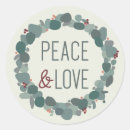 Search for peace and love stickers Minimalist