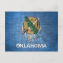 Search for state flag postcards Oklahoma