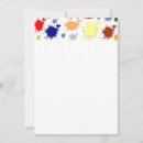 Search for paint splashes invitations Blue