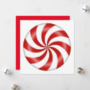 Search for peppermint candy christmas cards Red