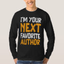 Search for author tshirts Novelist