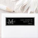 Search for silver black return address labels Modern