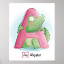 Search for cute alligator posters Watercolor