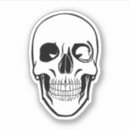 Search for skull black and white stickers Skeleton