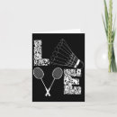 Search for badminton lover postcards Shuttlecock