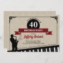 Search for jazz birthday invitations Music