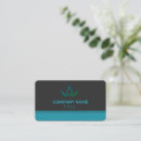 Search for black and teal business cards Minimalist