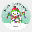 Search for cute cartoon christmas snowman stickers Snowflakes