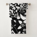 Search for black and white bath towels Nature