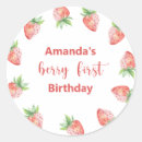 Search for strawberry watercolor stickers Fruit