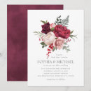 Search for burgundy and silver wedding invitations Simple