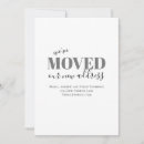 Search for residence invitations Change of address