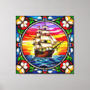 Search for ships canvas prints Sunset