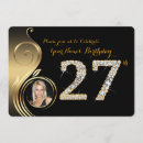 Search for 27th birthday invitations Black
