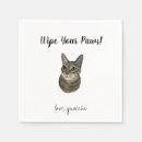 Search for cat wedding napkins Kitty