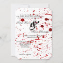 Search for blood splatter invitations Gothic