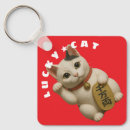 Search for lucky cat key rings Maneki neko
