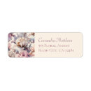 Search for blush floral return address labels Watercolor