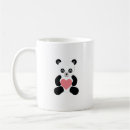 Search for panda heart mugs Valentine
