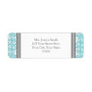 Search for blue damask return address labels Cute