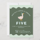 Search for green gingham invitations Silly goose