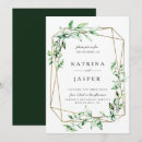 Search for geometric greenery wedding invitations Rustic