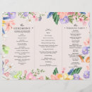 Search for catholic folded wedding programmes Order of service