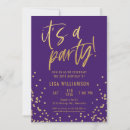 Search for elegant purple invitations Typography