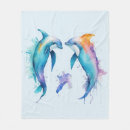 Search for dolphin blankets Watercolor