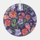 Search for poppy flower christmas tree decorations Watercolor
