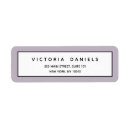 Search for lavender return address labels Minimalist