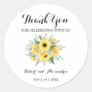 Search for western country wedding stickers Sunflowers